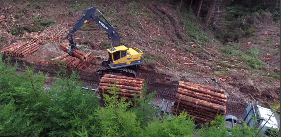 Short film of Volvo forestry equipment 