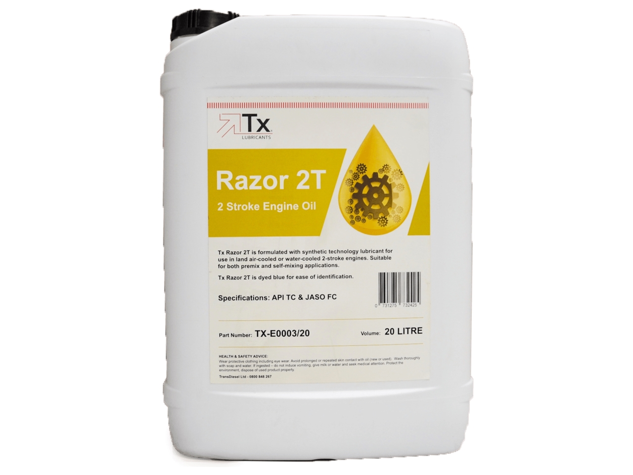 Tx Razor 2T two stroke engine oil  20L